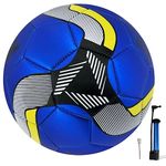 Senston Soccer Ball Official Size 5 with Pump - Official Match Football Adults and Junior Kids Soccer Ball