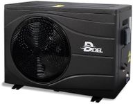 DOEL Swimming Pool Heat Pump, 44000BTU Full DC Inverter Pool Heater for Above and In Ground Pools and Spas, 13kW High Efficiency Pool Heater with WiFi Smart Control Panel, 220-240v 50Hz