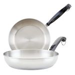 Farberware Classic Stainless Steel 8-Inch and 10-Inch Twin Pack Skillet Set