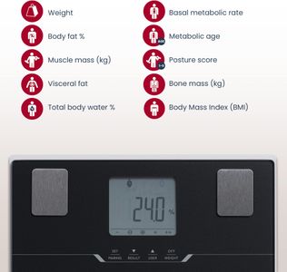 Tanita BC-401 Smart Scale – Black Body Composition Monitor