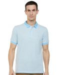 Van Heusen Men's Regular Fit T-Shirt (VSKPURGPN94136_Aqua