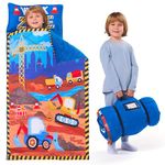 Joiedomi Toddler Happy Nappers with Pillow & Blanket - Car Sleeping Bag for Preschool- Soft Kids Sleeping Mat - for Boys Girls Kindergarten Daycare Sleepover Ages 3-7 Years