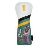 WONXISEN Golf Club Headcover for Drivers Funny Style Premium Leather Golf Headcovers Set with Embroidery Tags (1)