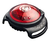 Orbiloc Dog Safety Light Waterproof Dog Collar Light LED Dual Night Light For Dogs - High Visibility Running Light Durable Clip On Flashing Dog Light for Dog Leads and Harnesses Dog Walking Light -Red