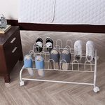 DormCo Suprima Underbed Shoe Holder with Wheels - White