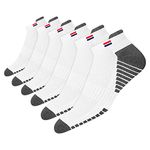 NAVYSPORT 6 Pairs Socks Women 4-7 Trainer Running Cotton Ankle Socks Men Cotton, Pack of 6, UK Size: 5-8