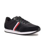 Tommy Hilfiger Polyester Solid Black Women Flat Sneakers (F23HWFW030) Size- 36