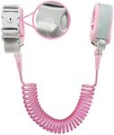 Anti Lost Wrist Link (8.2ft), Socub Breathable Toddler Leash Wrist for Child Safety, Wrist Link for Kids with Key Lock, Pink