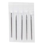 BodyJewelryOnline 5 Sterilized Body Piercing Needles in 14 Gauge, Body Ear Navel Nose Lip Nipple Piercing Needles