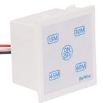 DeWire Auto Cut Off Timer Switch for Water Motor Pump, Water Heater, Exhaust Fans,Mosquito Repellent,Chargers,Room Heaters and Lighting Loads up to 10 AMPS (Modular Fitting) (15,30,45,60) Mins