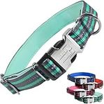 Black Rhino - The Hybrid Striped Dog Collar (Small) for Medium Large Breeds | Heavy Duty | Soft Padded Neoprene - Reflective & Adjustable - Matching Leashes Sold Separately