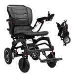 Electric Wheelchair for Adults, Adjustable Leg Height, All Terrain Lightweight Wheelchairs, Detachable Pads, Motorized Wheelchair Electric for Seniors, Dual Brushless Motors 400W