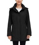 Wantdo Women's Softshell Jacket Long Insulated Jacket Winter Coats (Black, M)