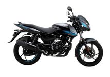Bajaj Pulsar 125 Neon Disc Motorcycle/Motorbike - Ebony Black With Blue Decals - Ex-Showroom