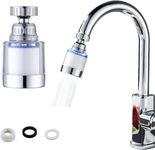 PREMVATI Sink Water Faucet Filter, Bathroom Faucet Filter, 360-Degree Rotating Faucet Filter for Kitchen and Bathroom, Faucet Filter Purifier Removes Heavy Metals and Hard Water Purifier for Sink