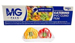 (300m x 30cm) Professional Cling Film with Slider Cutter - Tear Resistant, Water & Moisture Proof, BPA-Free Catering Cling Film - Freezer Safe Heavy Duty for Kitchen, Home & Commercial Use