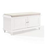 Shilpi Handicraft Wooden Shoe Rack/Storage Bench (White)