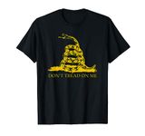 Don’t' Tread On Me Shirts For Men Gadsden Flag Yellow Snake T-Shirt