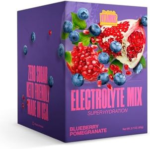 Electrolytes Powder Packets - Electrolytes No Sugar - Hydration Packets - Electrolyte Mix - Keto Electrolytes - Fasting Electrolytes - Water Enhancer, No Tablets - 30 Packets Blueberry-Pomegranate