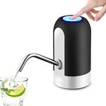 Bottled Water Dispenser Portable Electric Water Pump for Universal 5 Gallon Bottle, 1200 mAh USB Rechargeable and One Button Operation, Automatic Barrelled Water Dispenser for Home, Office, Outdoor