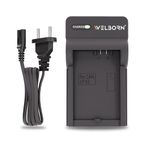 Welborn Camera Battery Charger for Canon LP-E5 Battery Compatible with Canon EOS 450D - EOS 1000D, Canon EOS Rebel XS - Rebel Xsi, EOS Rebel T1i, EOS Kiss F, EOS Kiss X2, EOS Kiss X3.