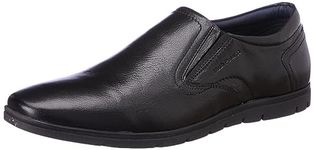 Hush Puppies Men's ERIC Slipon E 23 Formal Shoes (8556003_Black_7 UK)