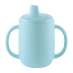 Hopop Sipper Cup with Spout & Straw | 3 in 1 Silicone Sipper Cup with Spout & Straw | Baby Trainer Sipper | Dual Handle | Spill Proof Sippy Cup for Infants & Toddlers | 210 ml (HP-3010B-BLUE)