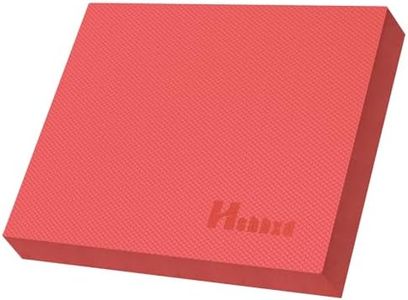Professional Balance Pad, Nonslip Foam Exercise Balance Pad Cushion for Physical Therapy, Foam Balance Mat for Exercise, Yoga, Fitness, Stability Training and Stretching (Red, 15.7 * 13.0 * 2in)