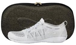Nfinity Flyte Cheer Shoes for Women – High-Performance Breathable Indoor Gym Sneakers for Cheerleading, Dance, and Sports Training, Performance White, 5.5 UK