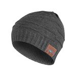 Blue Ear Bluetooth Beanie Hat Bluetooh 5.0 Headphone blueear Wireless Winter Knit Hats with Stereo Speaker and MIC,Gifts for Birthday,Christmas,Thanksgiving Day, H21 Grey, 6 (h1-10)