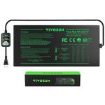 VIVOSUN Seedling Heat Mat with Self-Adjusting Dual Digital Display Temperature Controller, 48"x20.75" Waterproof Plant Heating Pad for Germination, Hydroponics, Brewing, Breeding, and Greenhouses