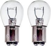 2 x P21/5W BAY15D 380 12v Clear Stop Brake Tail Light Car Bulbs (Staggered Pins, Dual Filament) - TWIN PACK