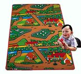 Kids Rug FARM 2 Area Rug 4'11" x 6' 10" non slip gel backing