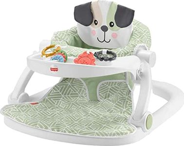 Fisher-Price Baby Portable Baby Chair Sit-Me-Up Floor Seat with Snack Tray and Developmental Toys, Puppy Perfection [Amazon Exclusive]