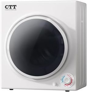 CTT Portable Clothes Dryers for Apartment 1500W, 3.5 cu.ft Compact Dryer for Laundry with 4 Drying Mode, 110V Dryer Machine with Stainless Steel Tub, Overheat Protection