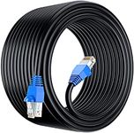 MutecPower 75m CAT6 Outdoor waterproof Direct Burial Ethernet Network Cable - UTP - CCA - 550 Mhz - Black 75 meter