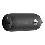 Belkin Boost Charge USB-C Car Charger 18 W (Fast Charger for iPhone 12, 12 Pro, 12 Pro Max, 12 mini, 11, 11 Pro/Pro Max, XS, Max, Xr, X, SE 8, 8 Plus, iPad Pro 10.5 Inch)