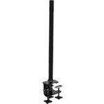 Duronic Monitor Stand Pole DM453 100cm BLACK | Compatible with All Duronic Monitor Desk Mount Arms | Black | Steel | Extra Extra Long | 1000mm Length | 32mm Diameter | Extra-Wide Clamp Included