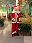 Festive Blessings 6 Feet Musical Santa Claus Playing Saxophone/musical santa /dancing santa/electric santa/ Music Christmas Party Decorations Hotel and Store Display battery operated Santa Claus