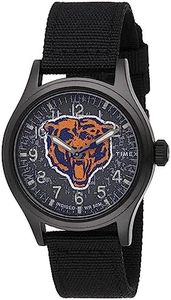 Timex Men's NFL Scout 40mm Watch – Chicago Bears with Black Fabric Strap