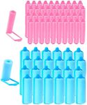 64 Pieces Sponge Hair Rollers: 2 Sizes for Medium Length Styling, Flexible Foam Curlers for Overnight Curl and Volume