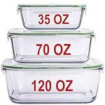LARGE Glass Containers for Food Sto