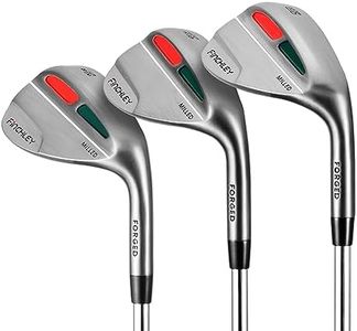 FINCHLEY Forged Golf Wedge Set - 52/56/60 Degree Wedges for Men and Women, Milled Face for Ultra Spin, Right Hand, Silver