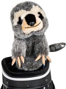 Daphne's Headcovers Sloth Golf Headcover, Grey-Tan