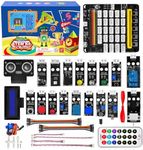 OSOYOO Starter Kit for BBC Micro:bit | Early STEM Education for Beginners and Kids | Ultimate Bundle Includes Plug & Play Development Board, 20 Sensors & More | Create Circuits and Integrate With Toys