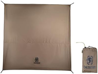 OneTigris Tent Tarp Footprint 94"x94", Large Size, Waterproof Lightweight Multifunctional Camping Tarp Beach Blanket for Camping Hiking Backpacking