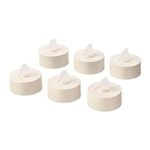 IKEA Godafton LED Tealight in Outdoor Battery Operated Natural / 6 Pack 003.555.76