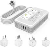 220V to 110V Voltage Converter, 2000W Adapter US to Europe International Travel, Mapambo Universal Voltage Converter with 4 USB Charger (2 USB C), 3 AC Sockets and EU/UK/AU/IT Plug Power Adaptor