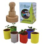 Paper Plant Pot Maker. Plastic free packaging. The fun simple way to create fully biodegradable pots from newspaper and scrap paper. Great Gift for Gardeners