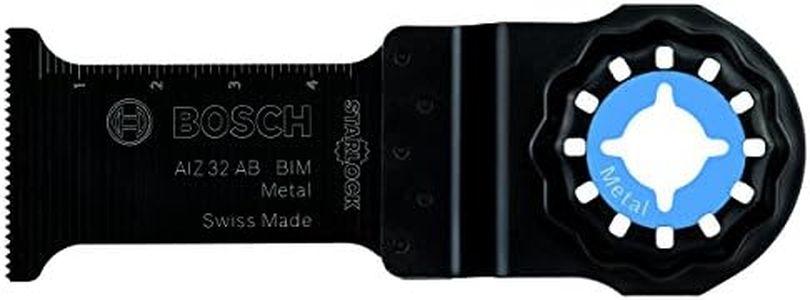 Bosch Accessories Professional 5x Starlock AIZ 32 AB BIM Plunge-Cutting Multitool Blade (for Stone, Drywall, Non-ferrous metal, Aluminium, 32x50 mm, Accessories for Starlock Oscillating Multitool)
